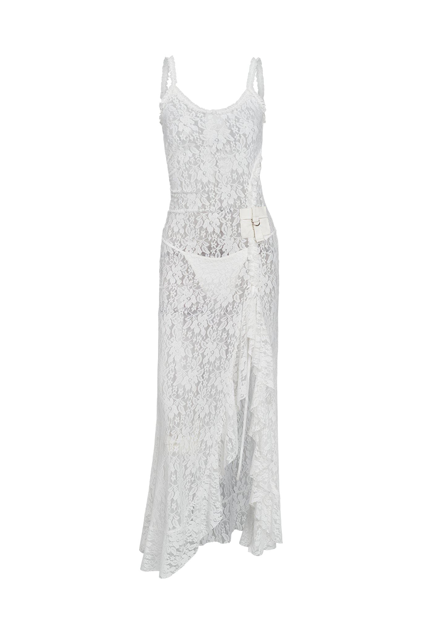 MASIE MAXI DRESS - WHITE : LACE