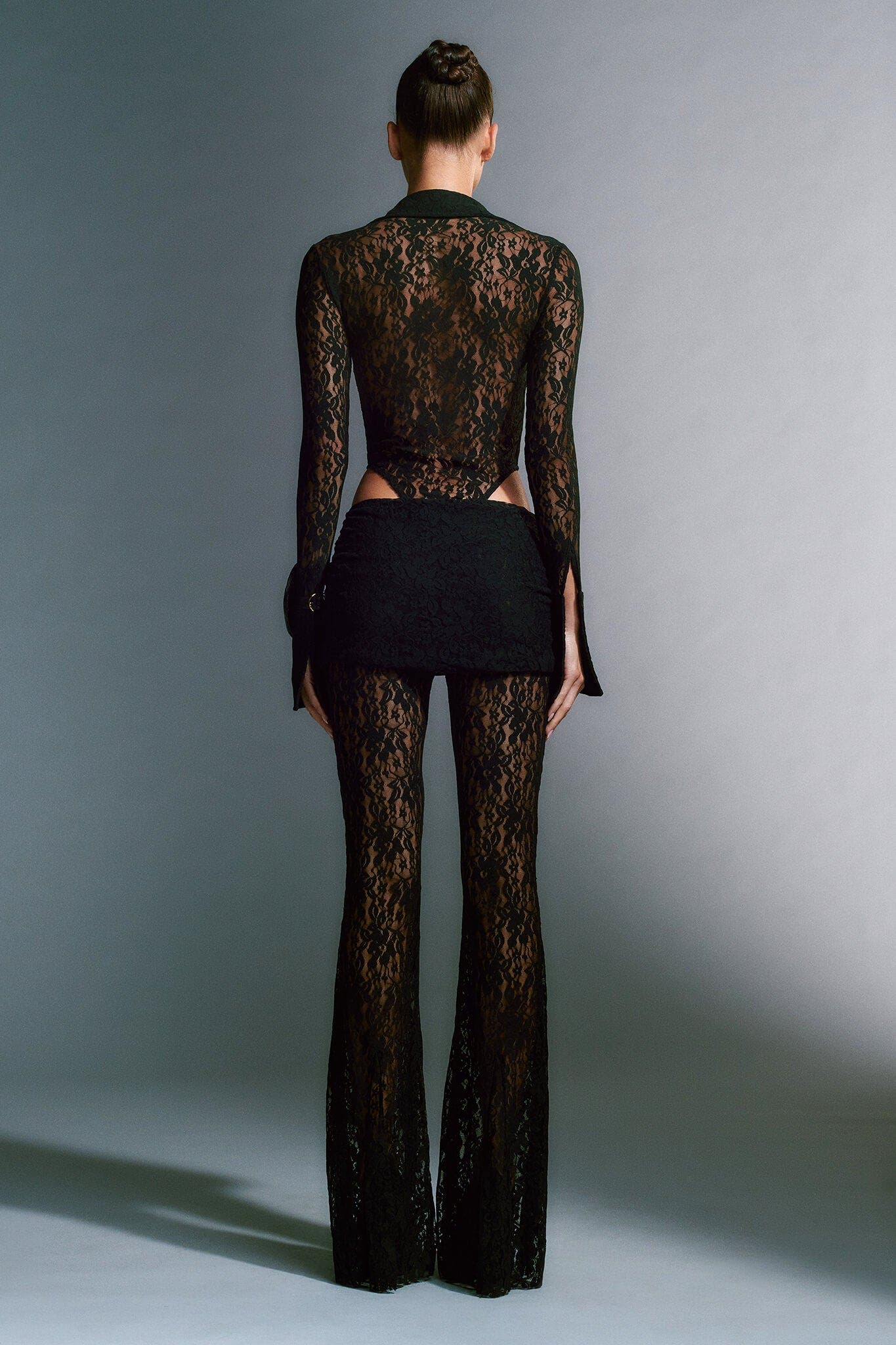 KYLEAH PANT - BLACK : LACE