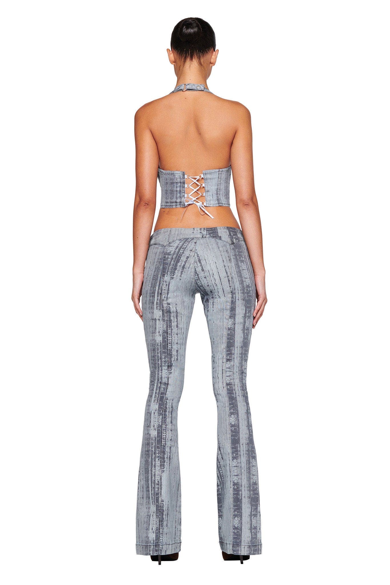 MAYBEL PANT - BLUE : PINSTRIPE DENIM