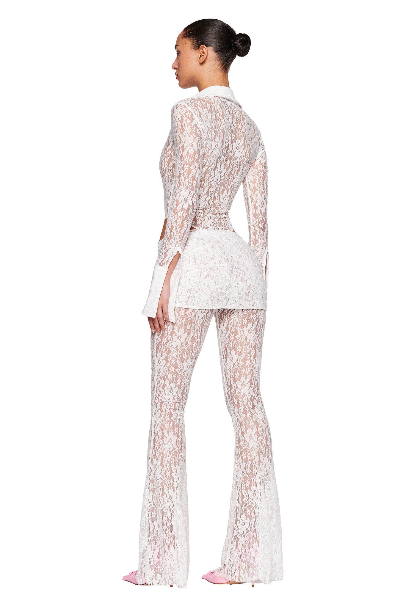 KYLEAH BODYSUIT - WHITE : LACE