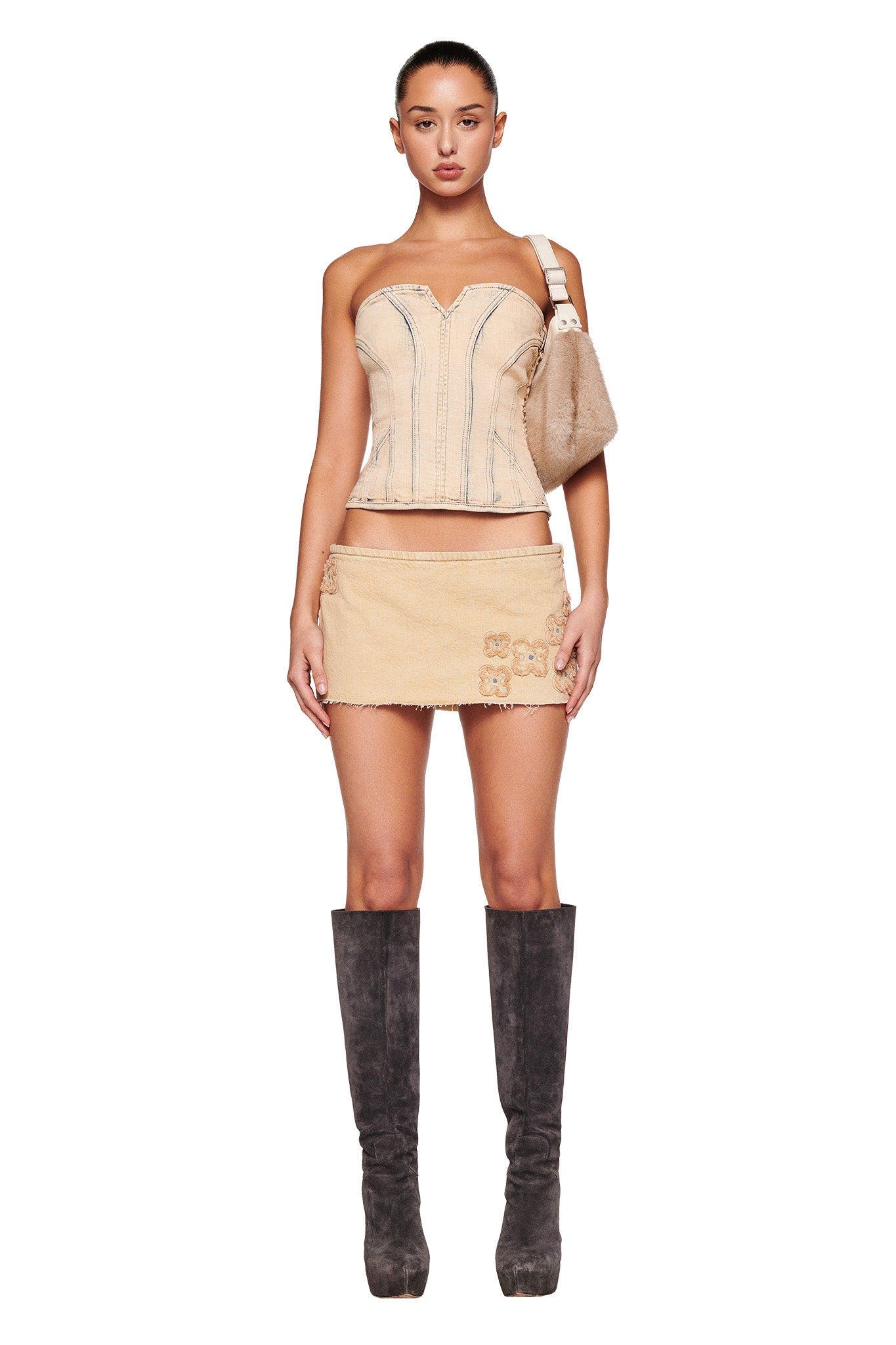 FARAH CORSET - NEUTRAL : TAN