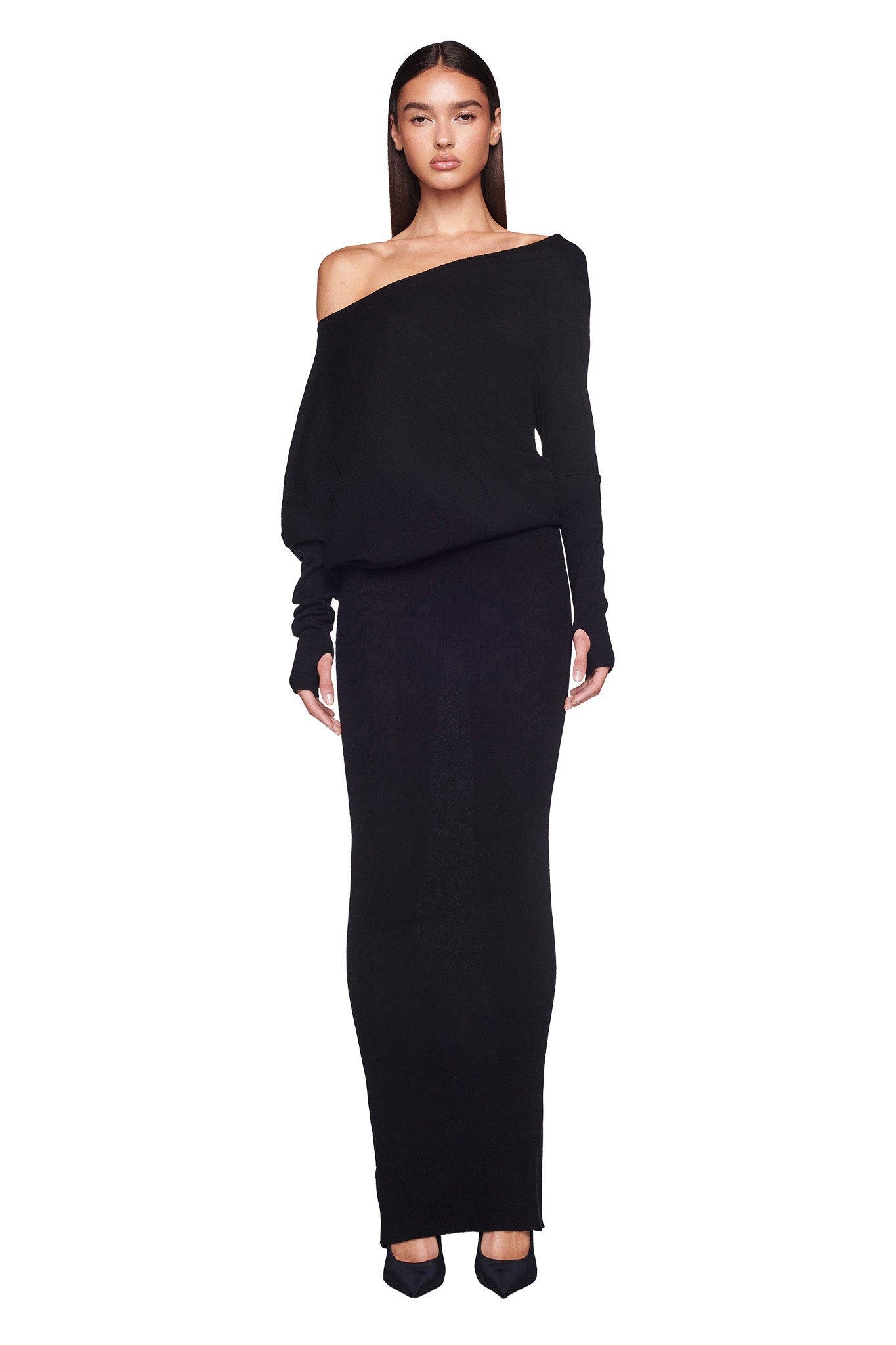 GISELLE MAXI DRESS - BLACK