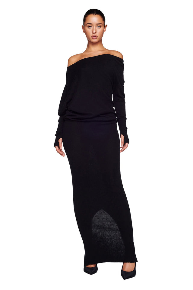 GISELLE MAXI DRESS - BLACK