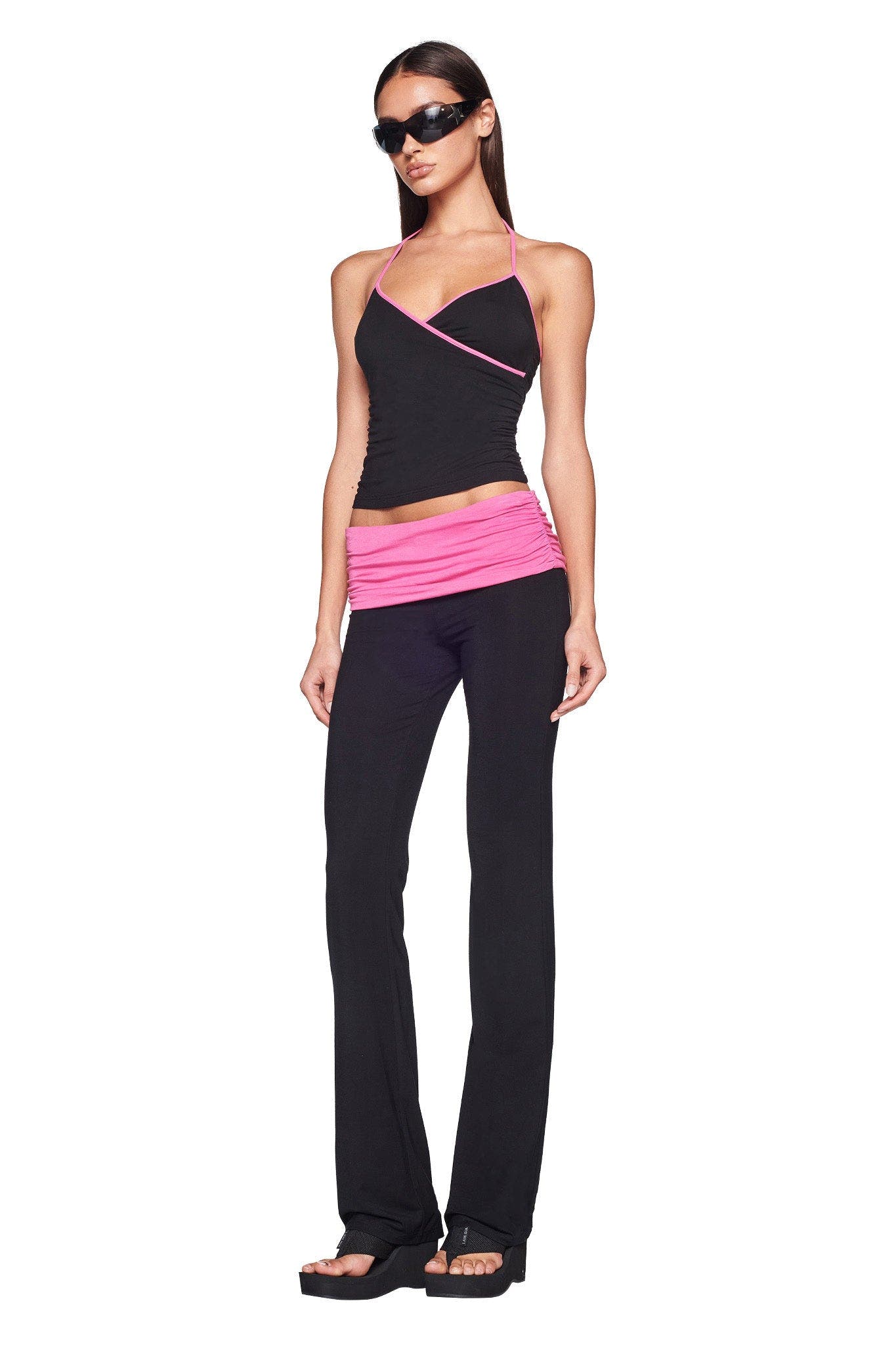 JANNIS TANK - BLACK/PINK