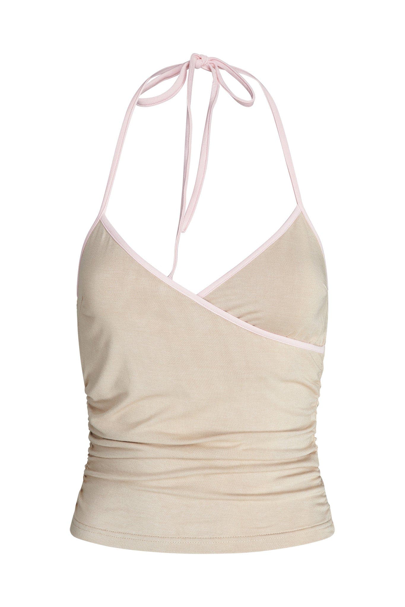 JANNIS TANK - NEUTRAL : TAN/PINK