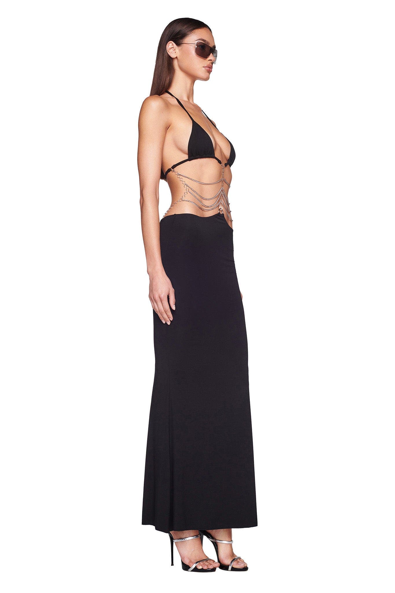 AMALTHEA MAXI DRESS - BLACK