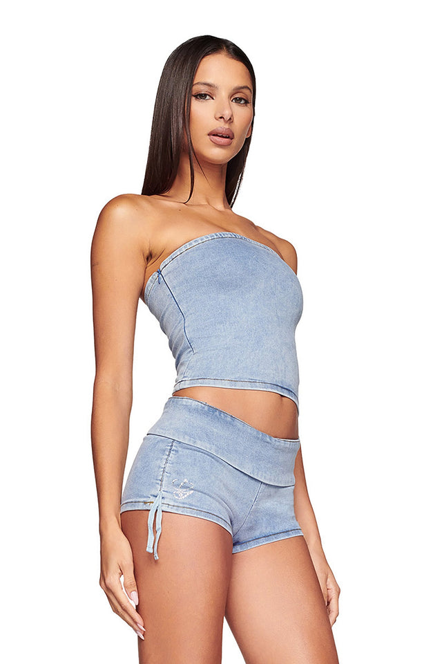 CARTER SHORT - BLUE : DENIM BLUE