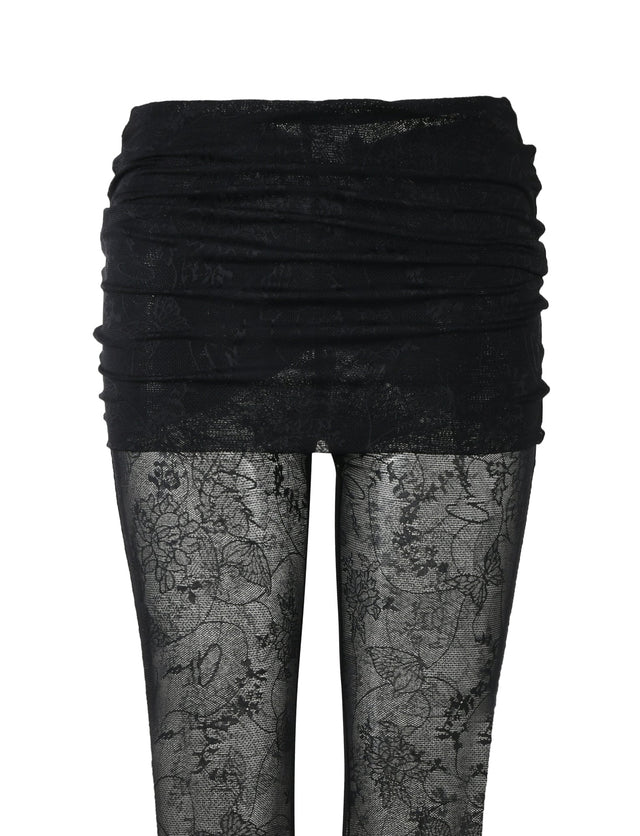 NALLIAH PANT - BLACK : LACE