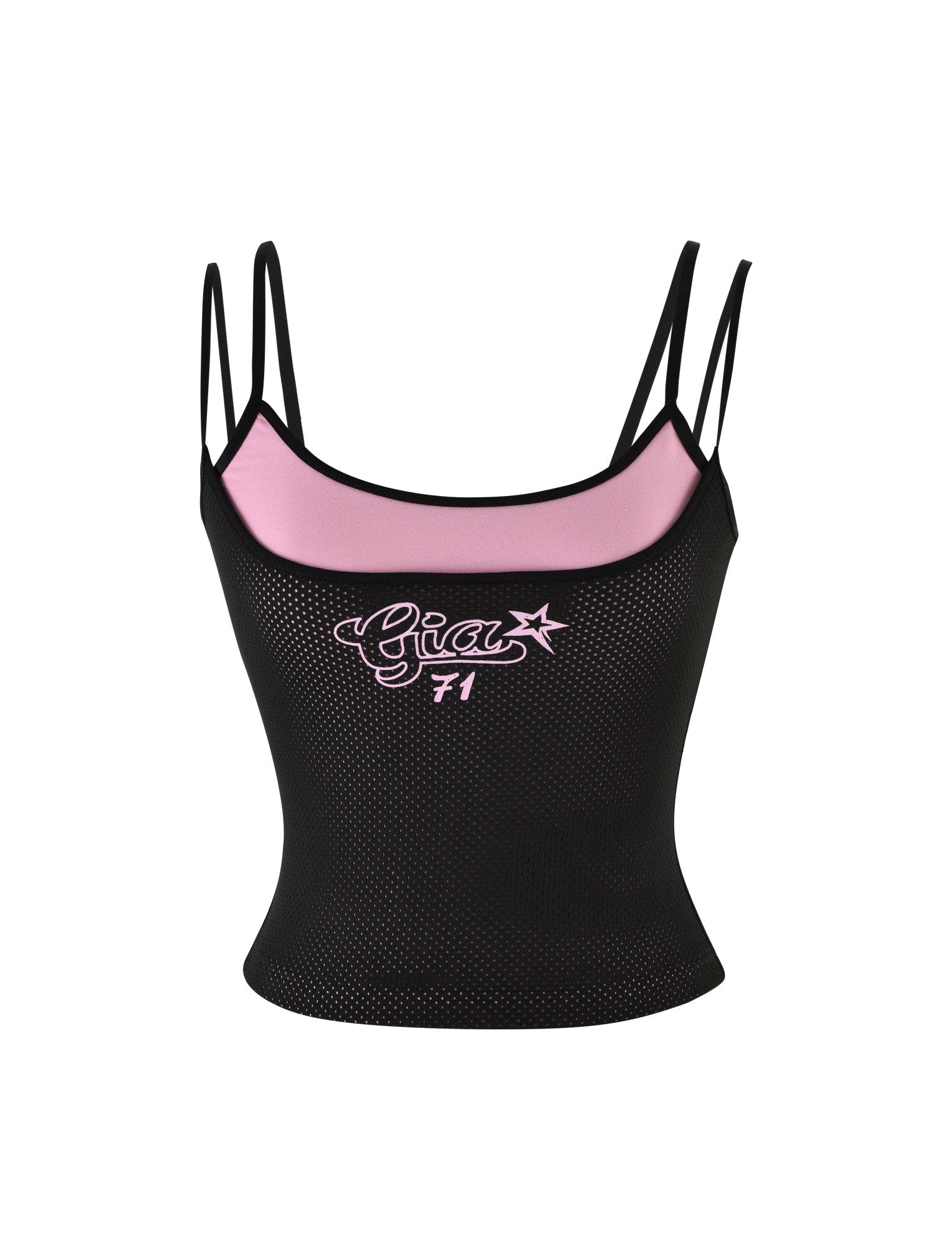 JANESSA TOP - PINK/BLACK