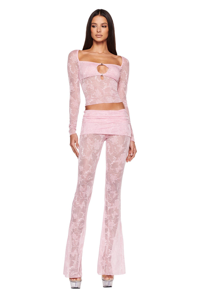 NALLIAH PANT - PINK : LACE