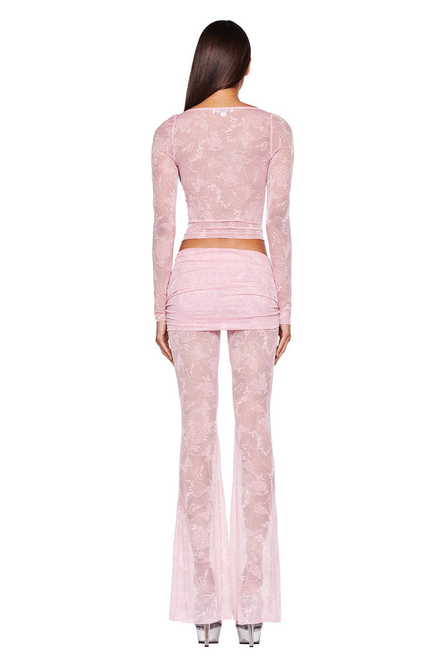 NALLIAH PANT - PINK : LACE