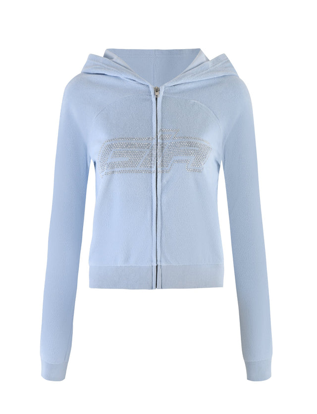 DAYSHA TERRY JACKET - BLUE