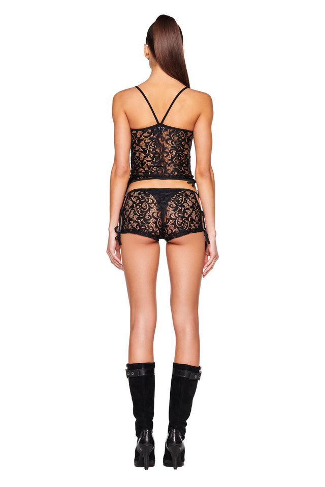 LYSANDRA TOP - BLACK : LACE