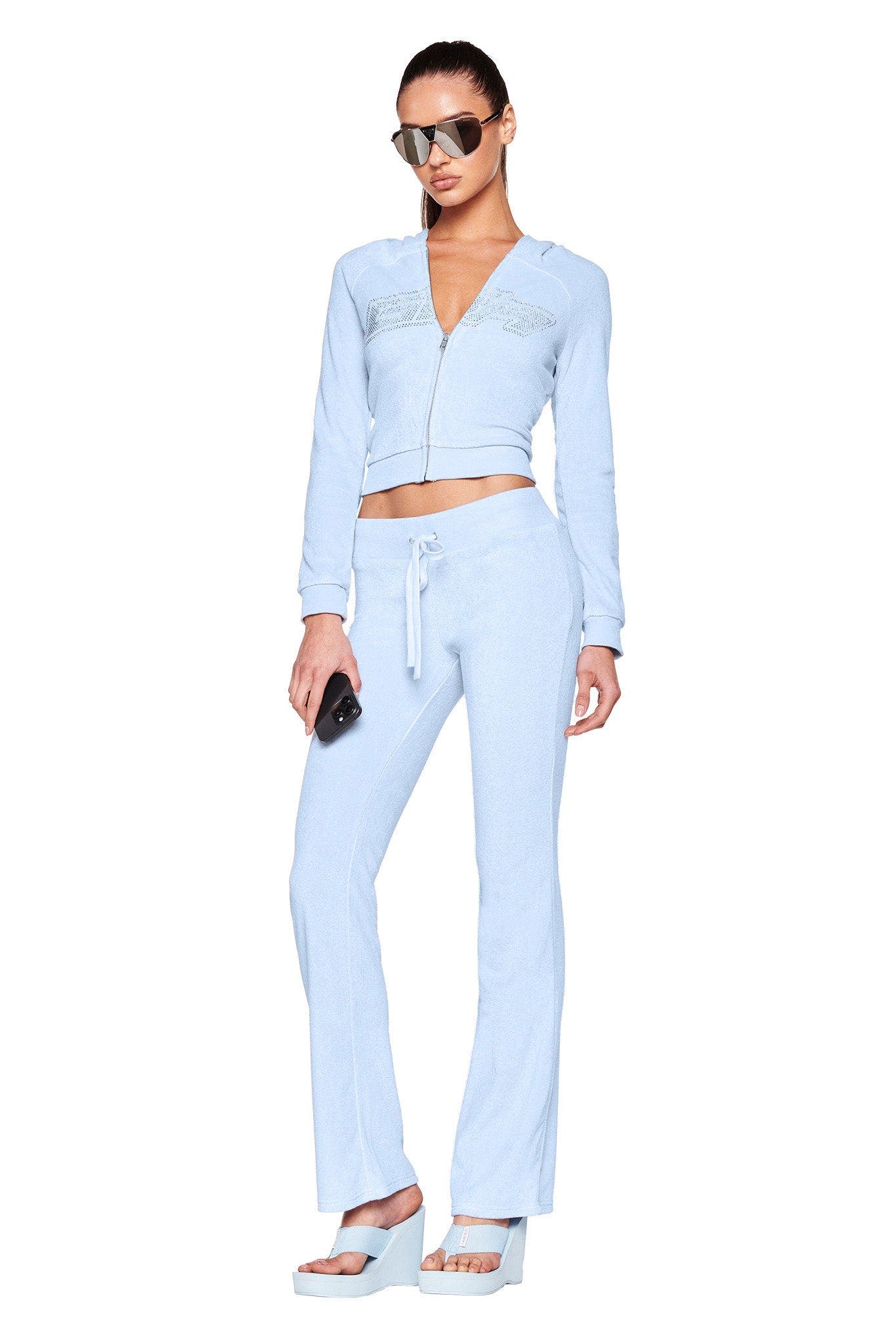 DAYSHA TERRY PANT - BLUE