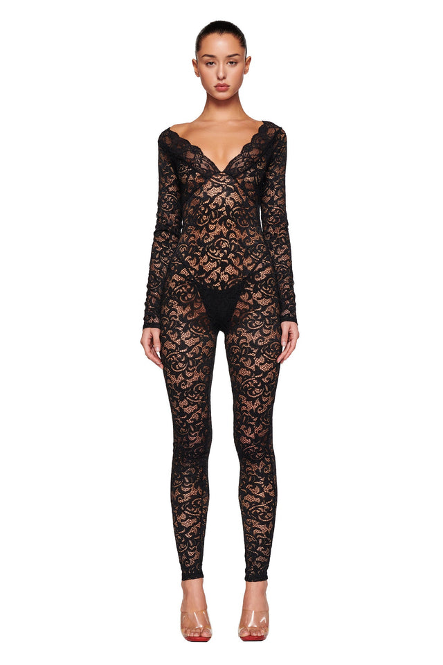 GEMMA CATSUIT - BLACK