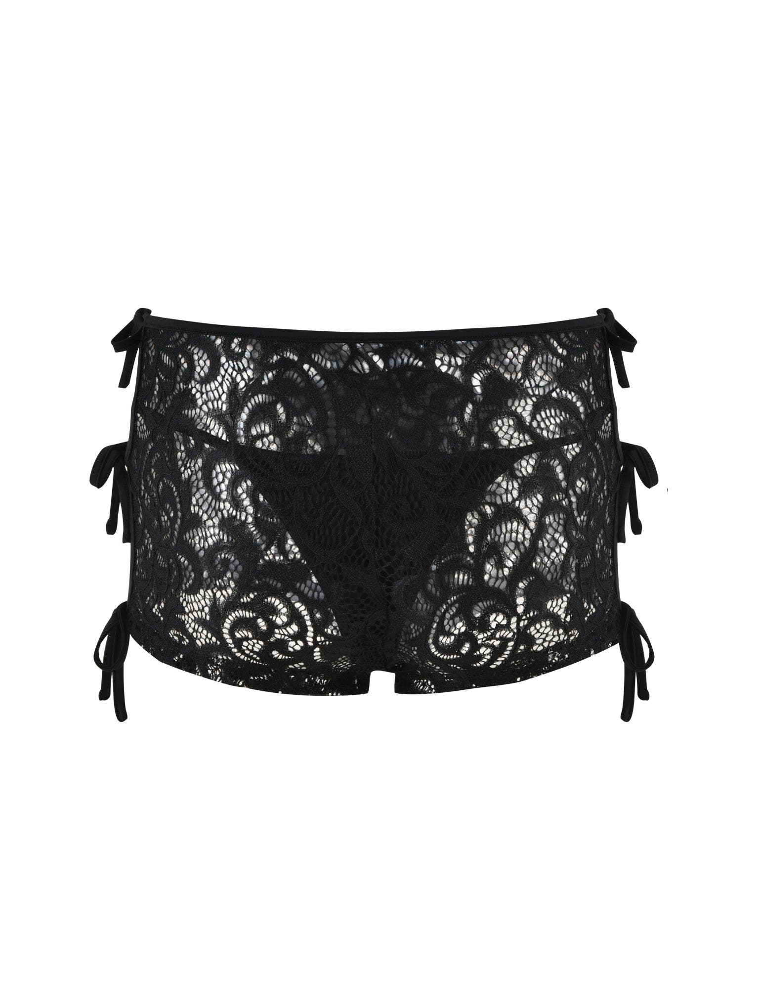 LYSANDRA SHORT - BLACK : LACE