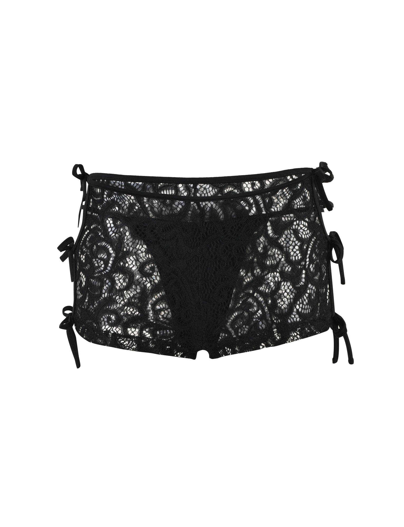 LYSANDRA SHORT - BLACK : LACE