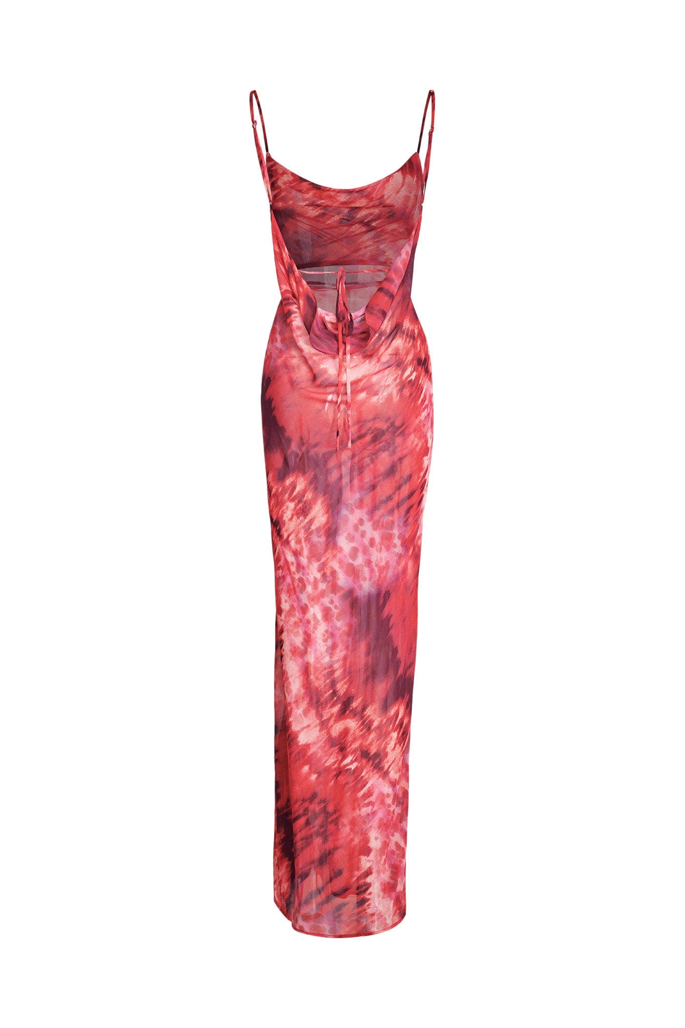 ZETA DRESS - RED : SWIRL