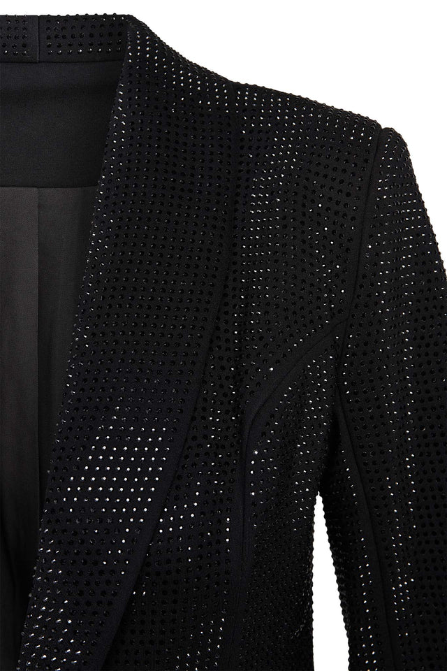 MARIAH BLAZER - BLACK : DIAMANTE