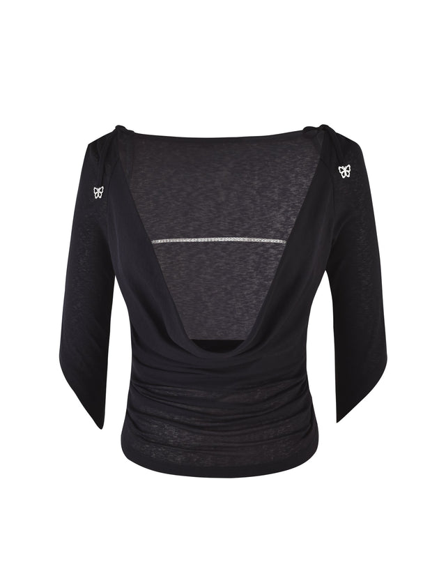 CARLOTTA TOP - BLACK