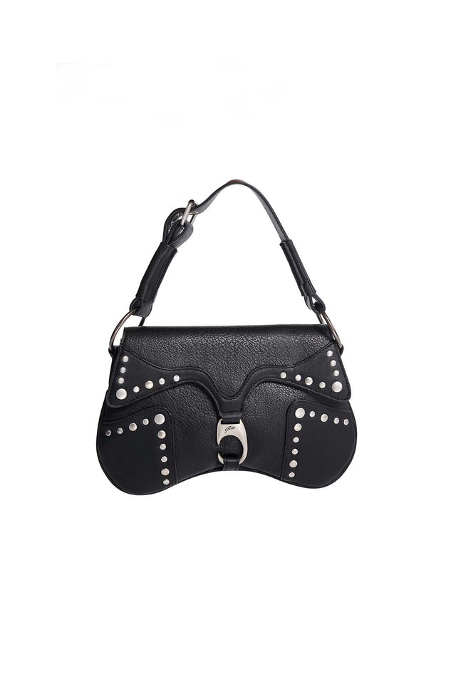 Frame Mini Hobo Bag - Stella Mccartney - Black - Leather Vegan