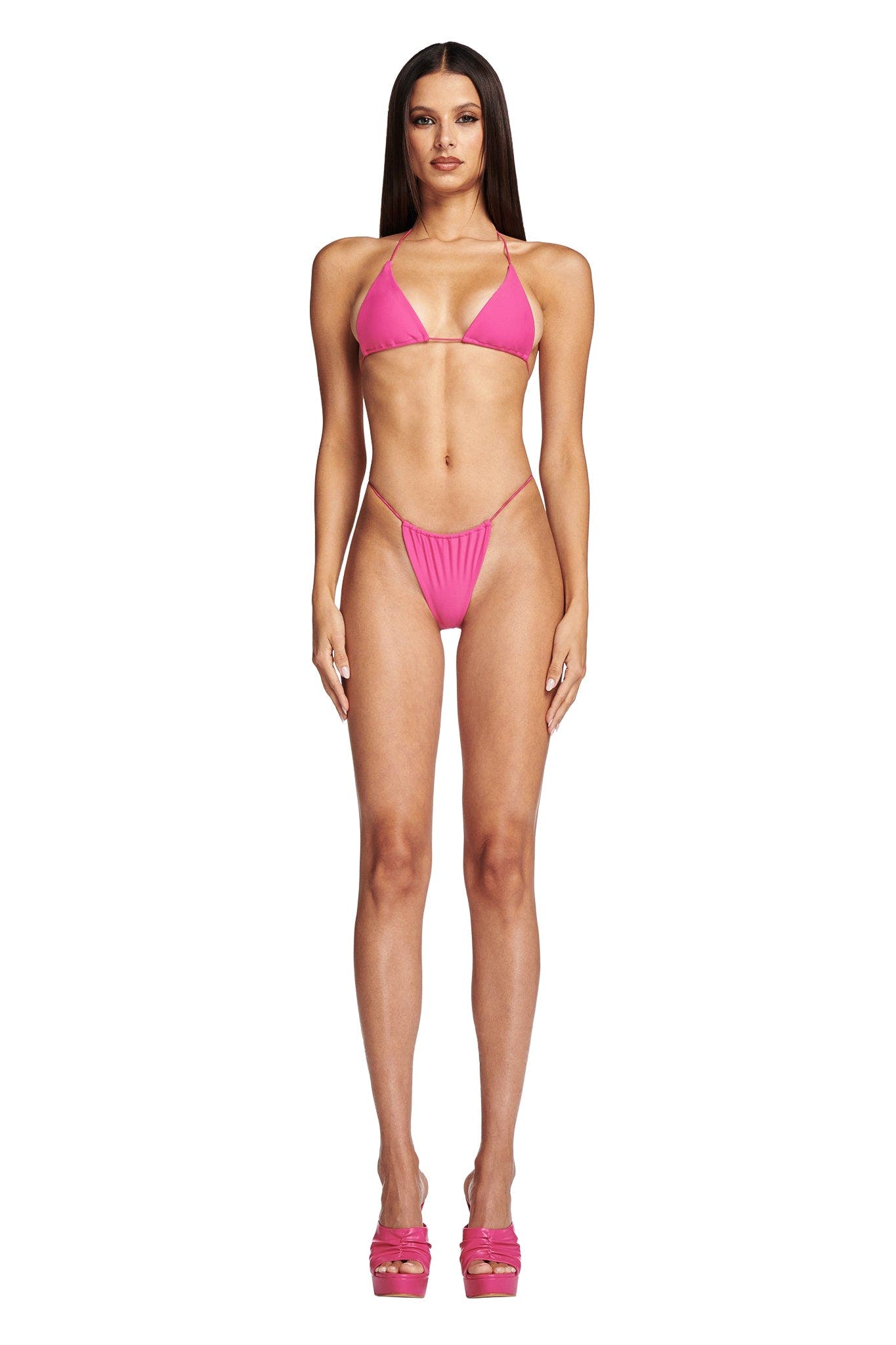 BAMBI BIKINI TOP - HOT PINK