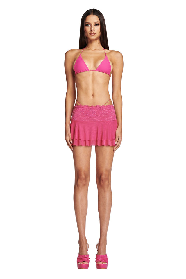 DEMIE SKIRT - HOT PINK