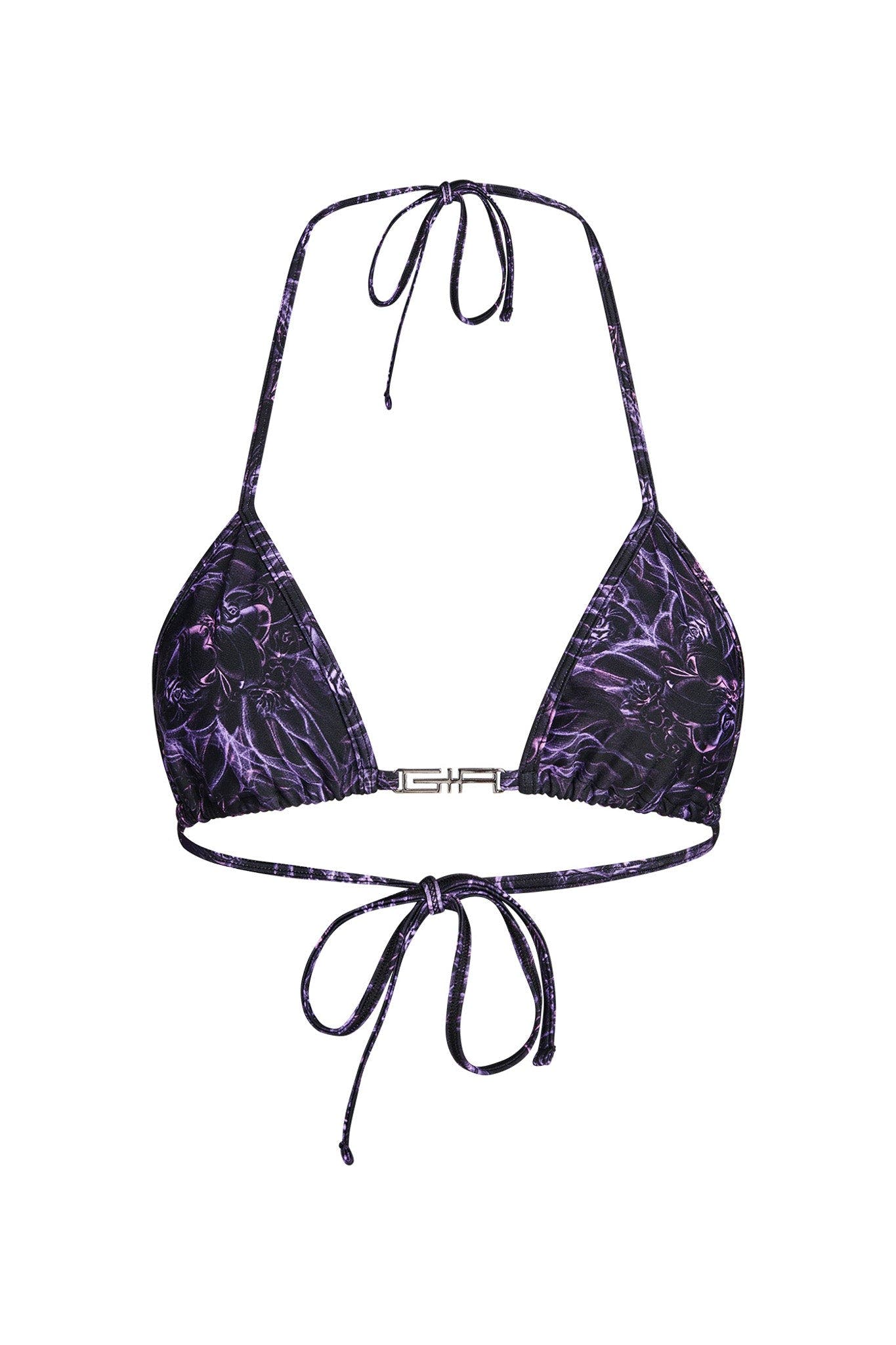 AVA BIKINI TOP - BLACK : GRAFFITI