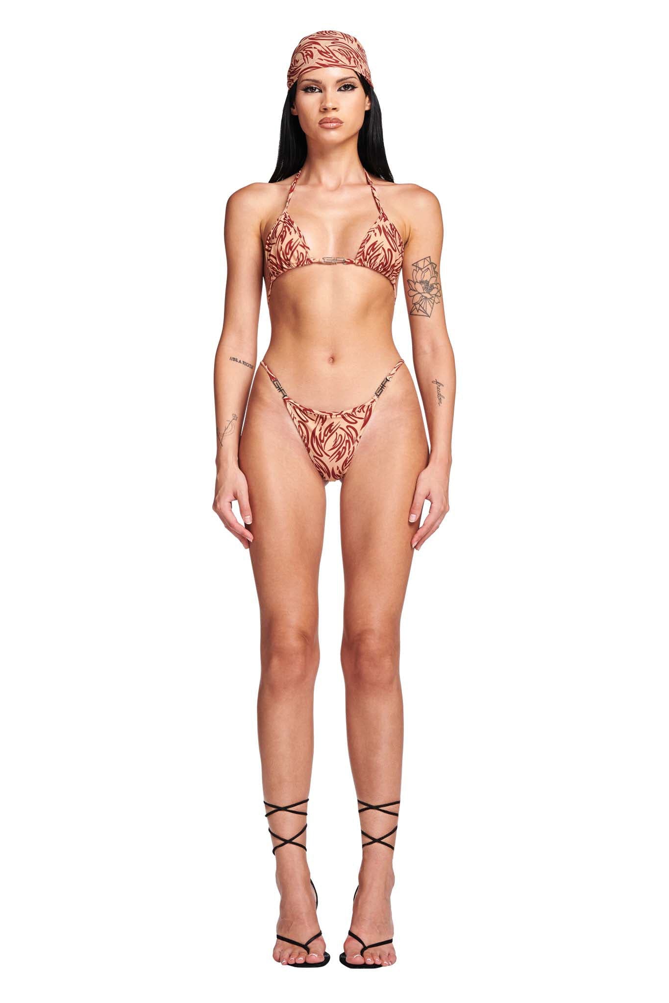 Monogram Jacquard Bikini Top - Women - Ready-to-Wear