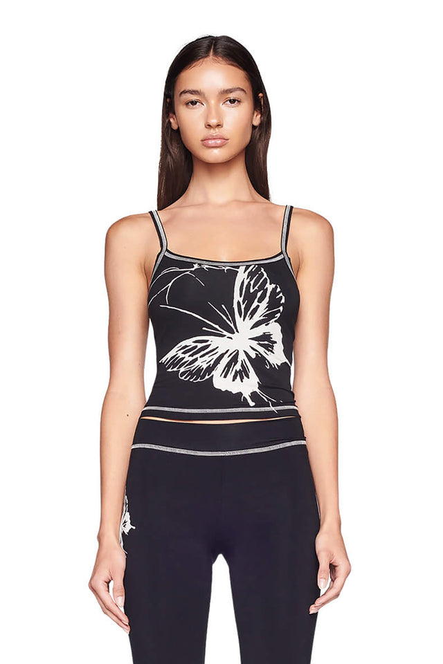 ADELINA TOP - BLACK : BUTTERFLY