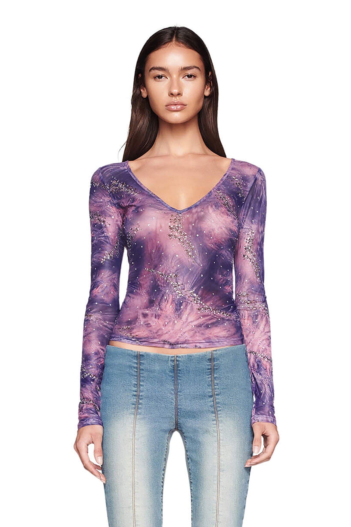 AMARA TOP - PURPLE : PURPLE GLOAM