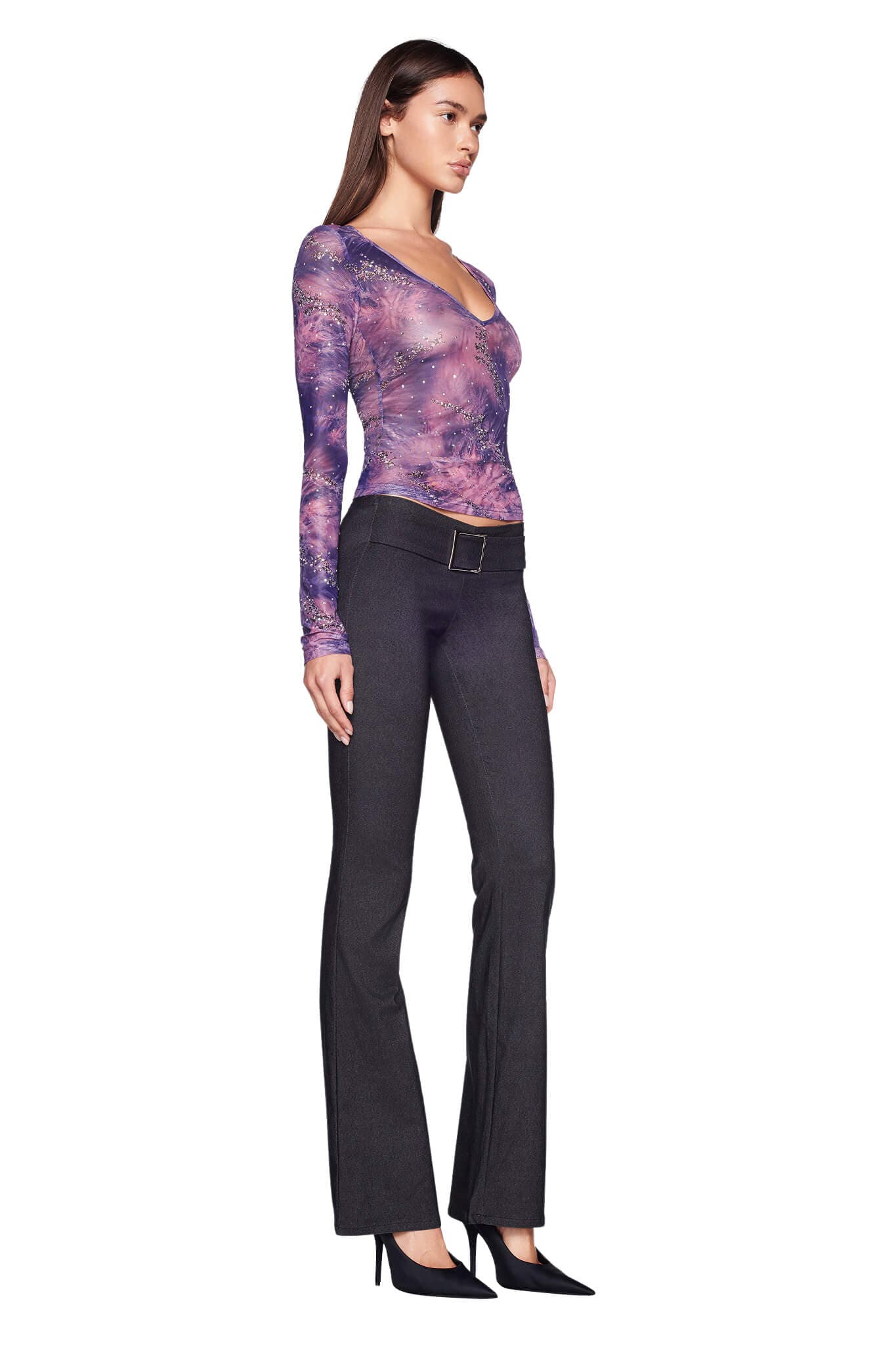 AMARA TOP - PURPLE : PURPLE GLOAM