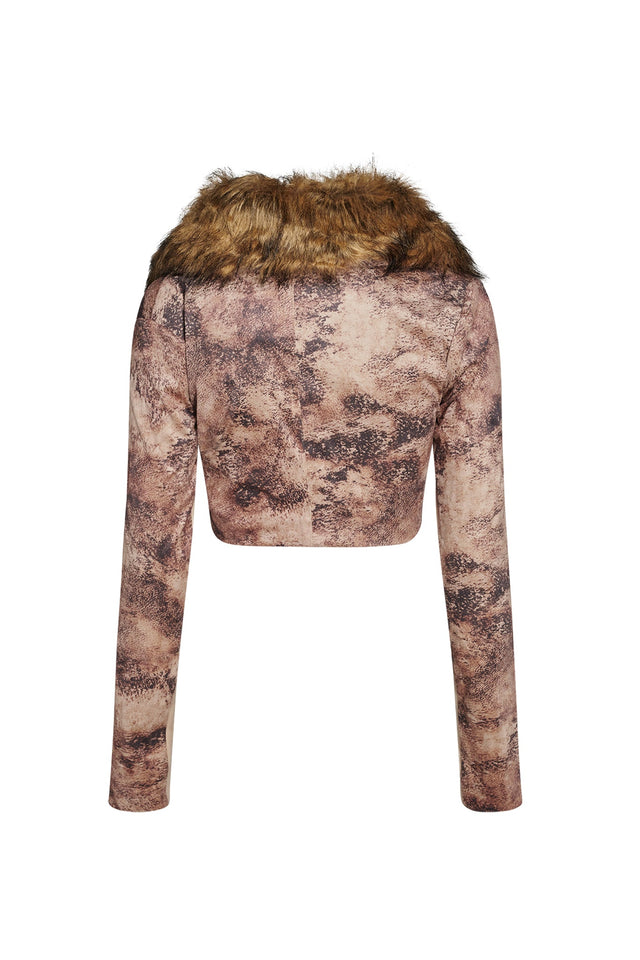 KINTH BOLERO - NEUTRAL : ANIMAL SUEDE