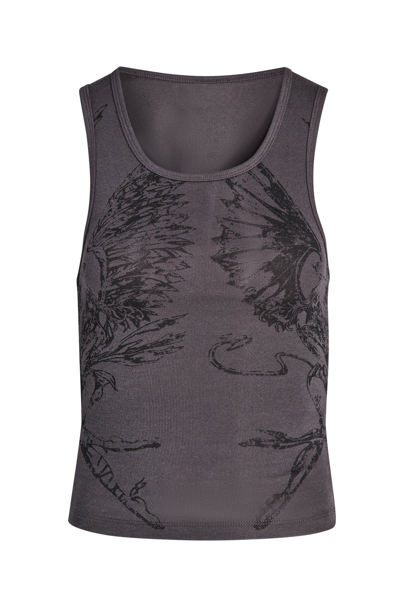 JAYMES TOP - GREY : TATTOO