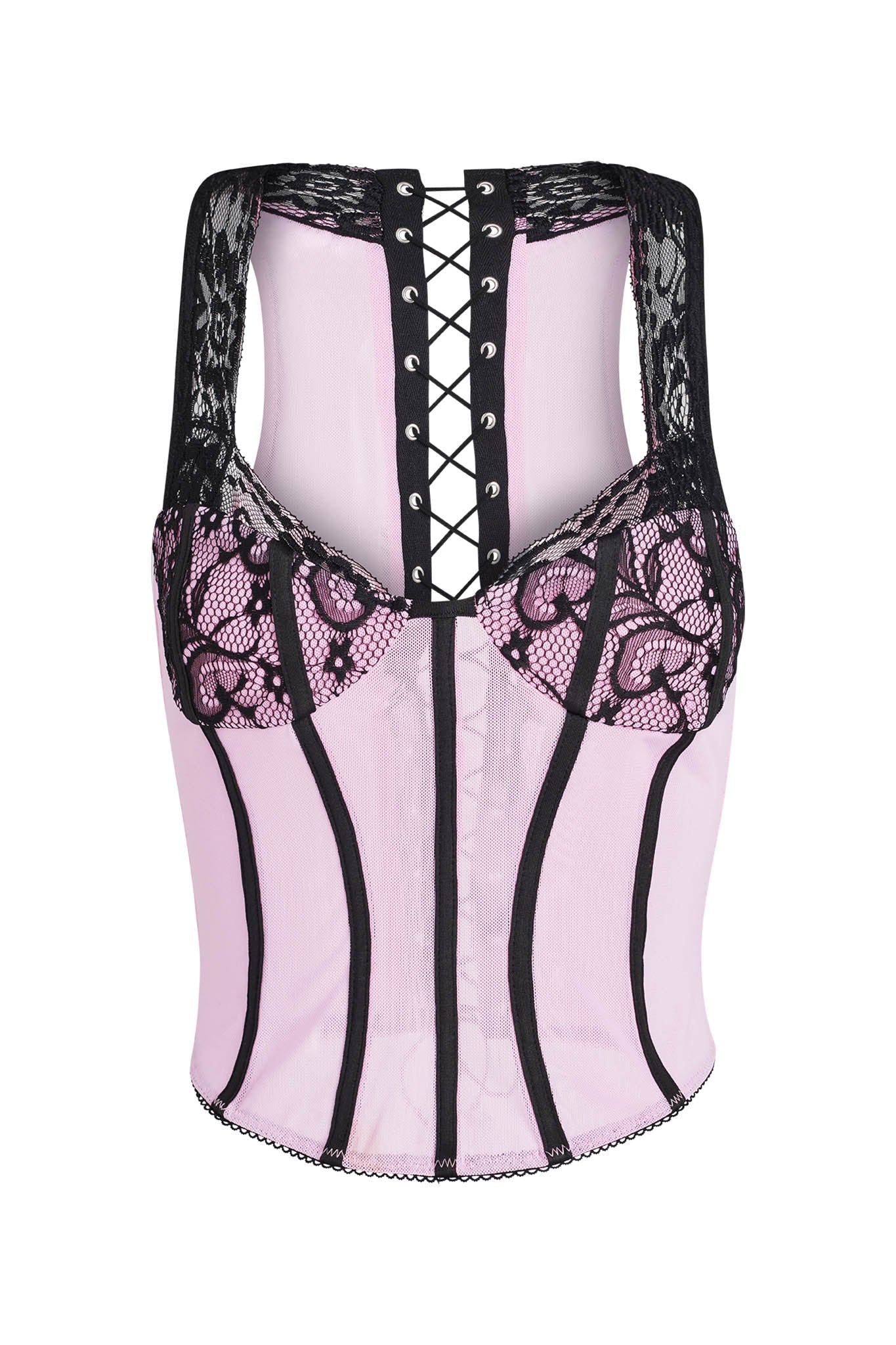 Gia Corset Top (Hot Pink) – Velorella