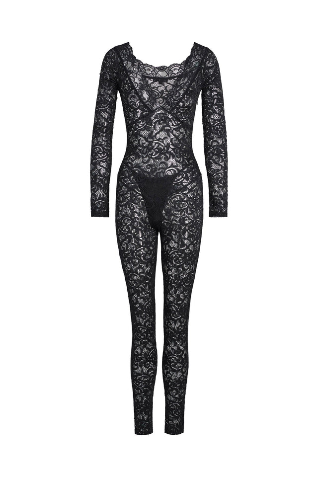 GEMMA CATSUIT - BLACK