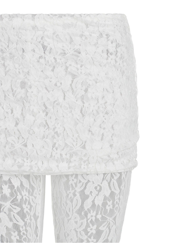 KYLEAH PANT - WHITE : LACE – I.AM.GIA North America