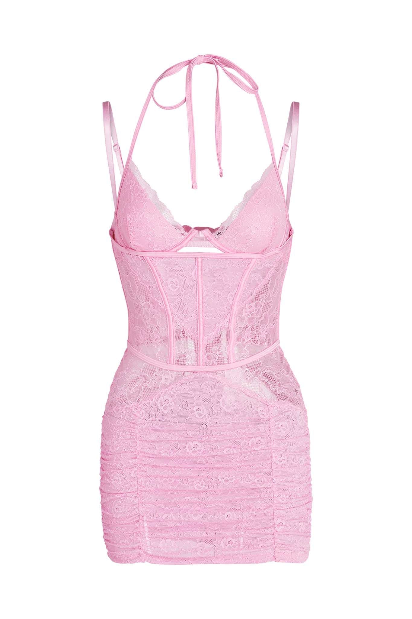 BELIZE DRESS - PINK : LACE