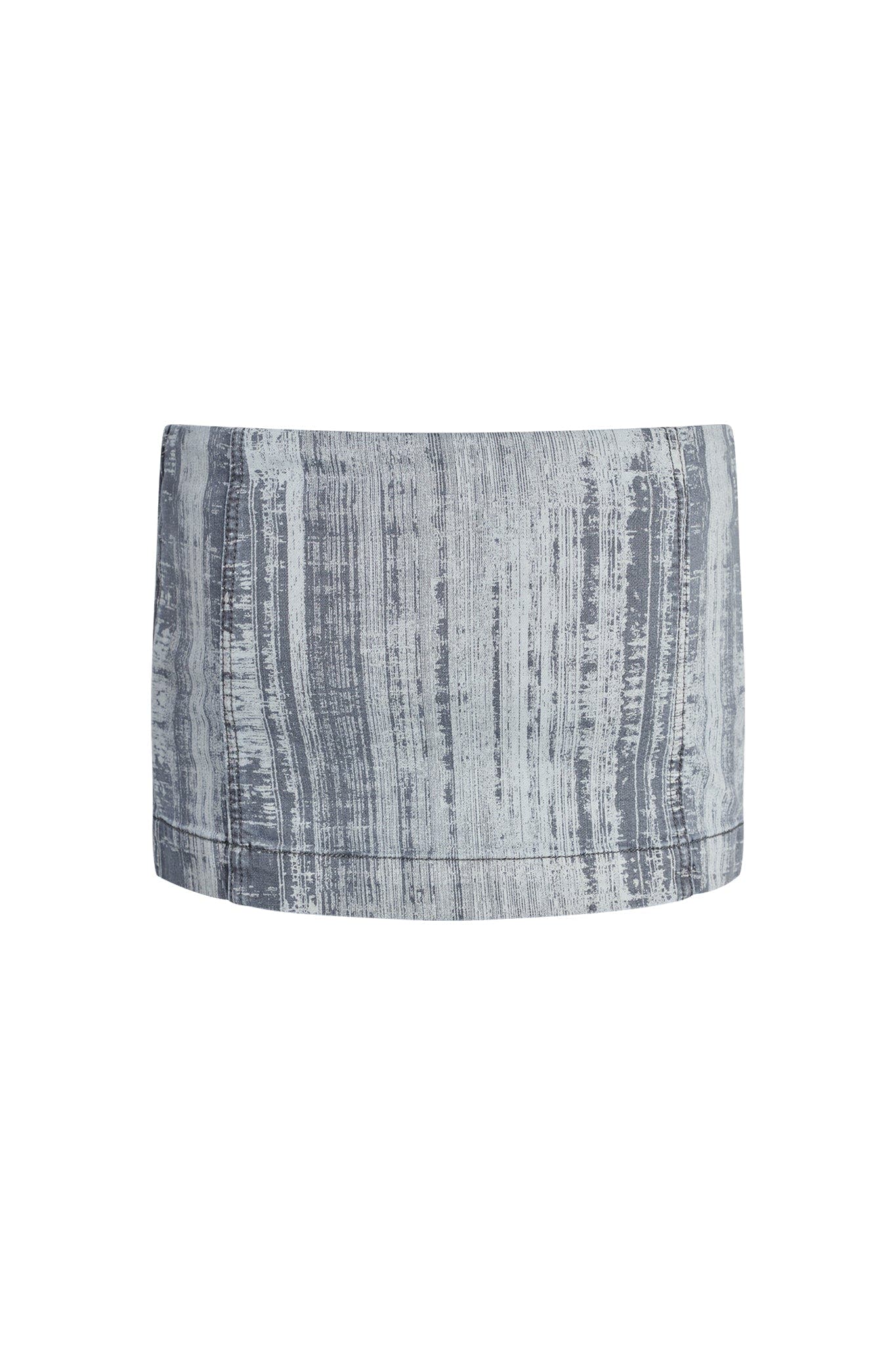 MAYBEL SKORT - BLUE : PINSTRIPE DENIM