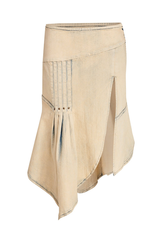 FARAH SKIRT - NEUTRAL : TAN