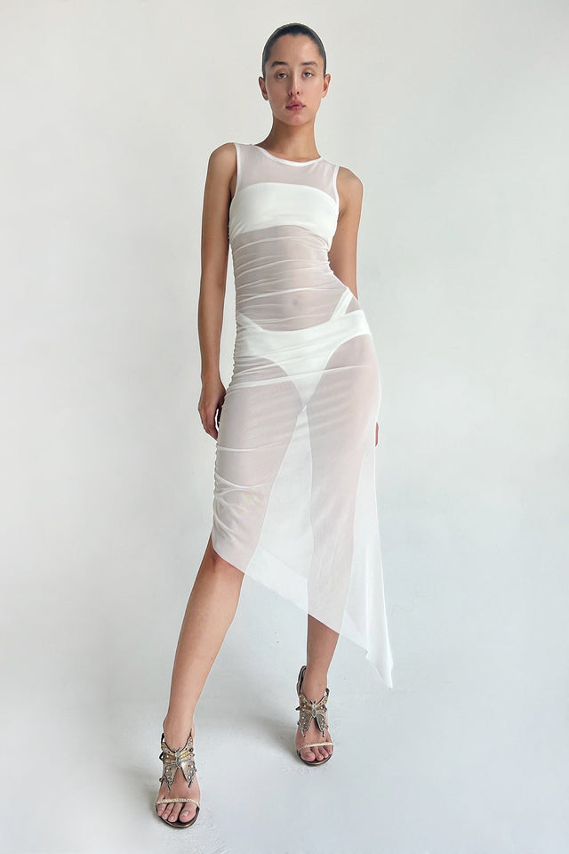 ZADA DRESS - WHITE