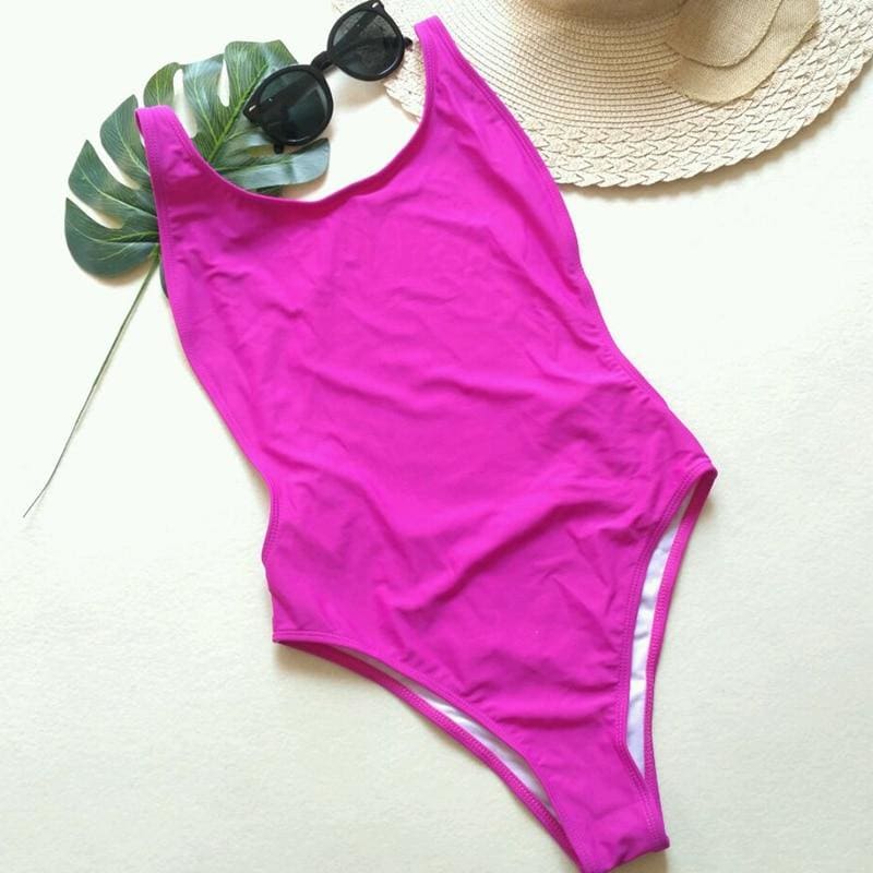 Striped Swimwear One Piece Swimsuit Women Backless Monokini Swimsuit ...