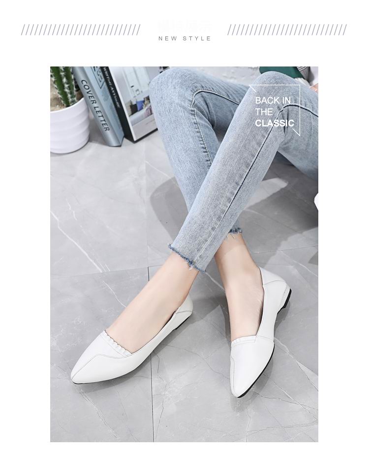 Genuine Leather Flat Shoes Woman Loafers Cowhide Flexible Spring Casual Shoes Women Flats Women 2268