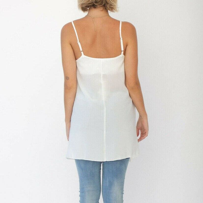 ladies white cami top