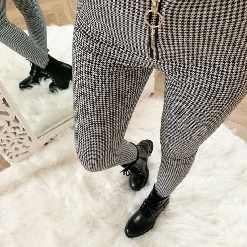 grey slim fit trousers ladies