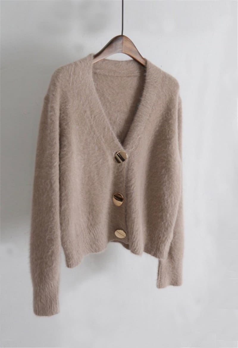 The Best V-neck Women Sweaters Autumn Winter Single-breasted Cardigans ...