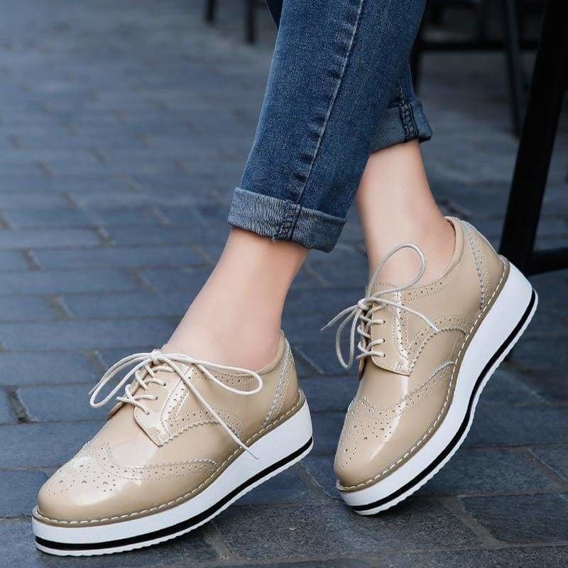 womens platform oxfords