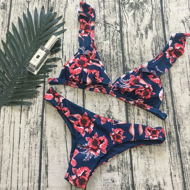 girls retro swimsuit