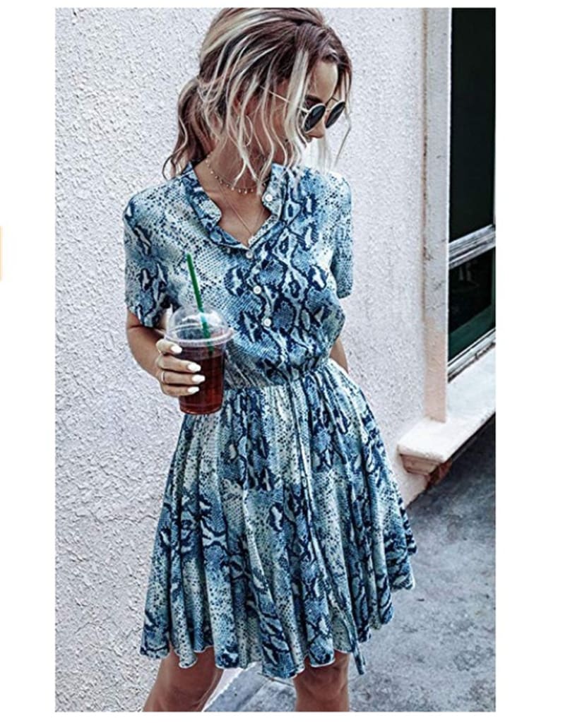 Fashion Women Short Sleeve Stripe T Shirt Dress Elegant High Waist Loose Summer Dress Ladies Office Lady OL Dersses Streetwear