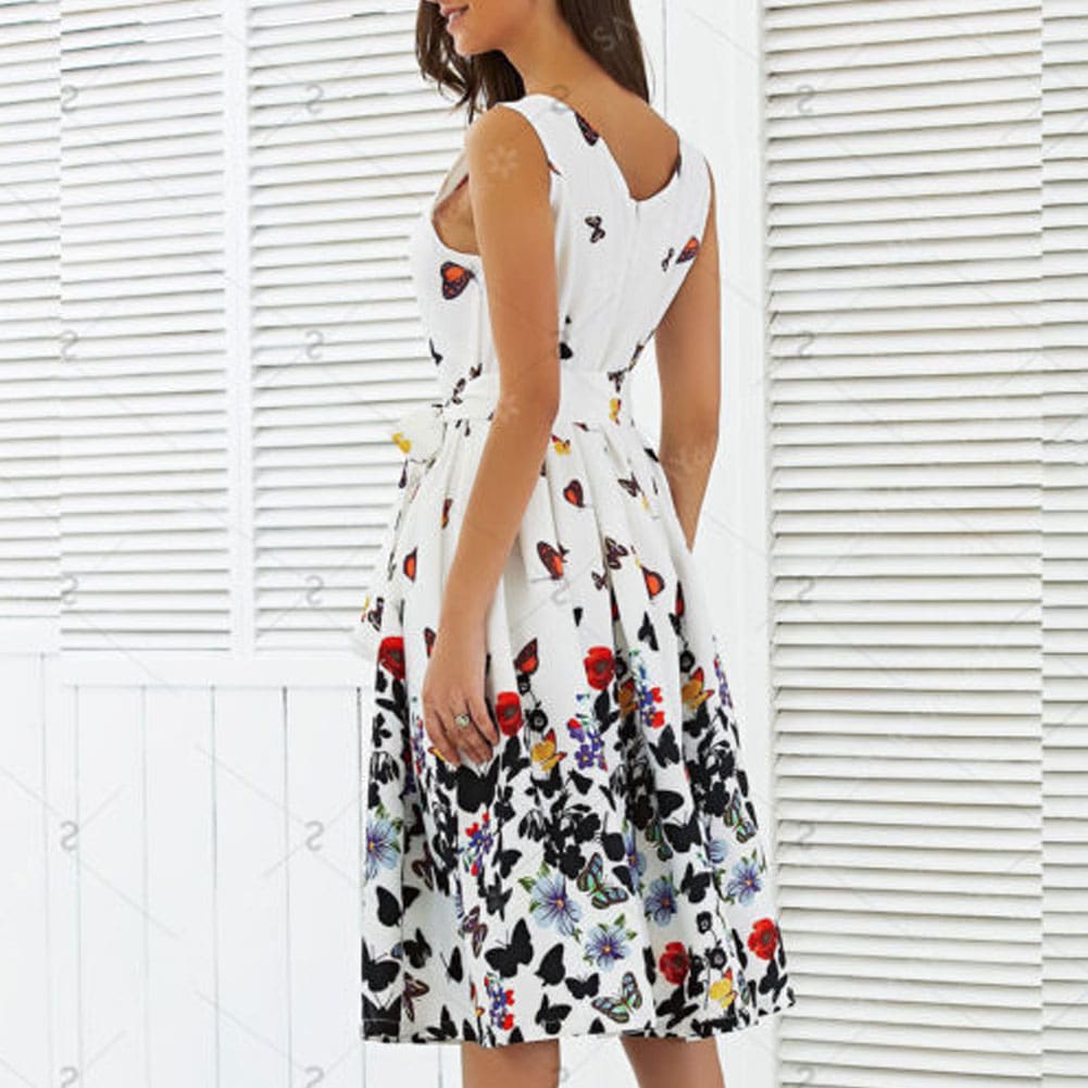 Hot Fashion Women Floral Long Maxi Dress Evening Party Ladies Casual Beach Holiday Dresses Summer Sundress